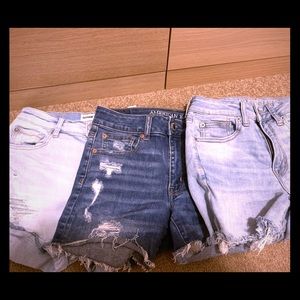 3 pair of denim shorts size 4